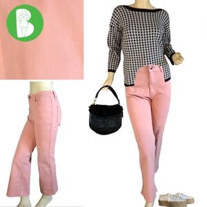 LISTICLE TERRA COTTA ORANGE BOOT CUT JEANS NWT (S)